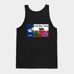 Texas State Flag and Symbols Tank Top